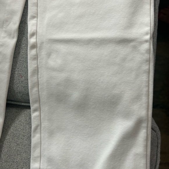 Isaac Mizrahi Live White Stretch Wide Leg Jeans - Picture 2 of 4